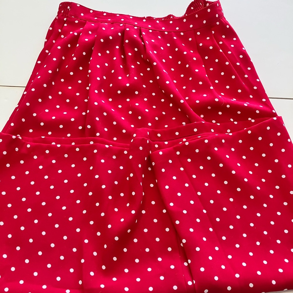 Fushia Polka Dot Skirt Radcliffe by Sag Harbor - Picture 2 of 3